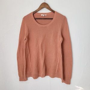 Madewell salmon pink crewneck sweater xs